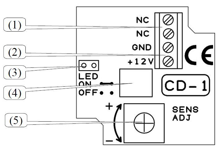 Vibratsiooniandur CD-1 hind ja info | Valvesüsteemid, kontrollerid | kaup24.ee