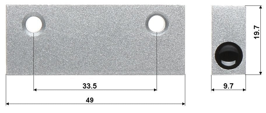 Külgmine magnetühendus KN-M04 цена и информация | Andurid, sensorid | kaup24.ee