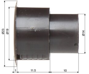 Silindriline magnetühendus KN-06C-BR hind ja info | Valvesüsteemid, kontrollerid | kaup24.ee