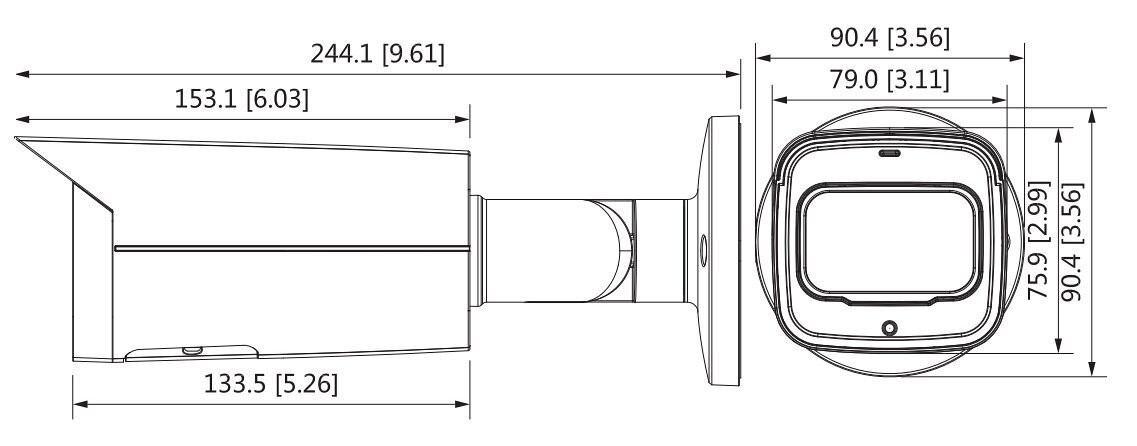 IP-Kaamera IPC-HFW2831T-ZS-27135-S2 - 8.3 Mpx 4K UHD 2.7 ... 13.5 mm - Motoriseeritud zoom Dahija цена и информация | Valvekaamerad | kaup24.ee