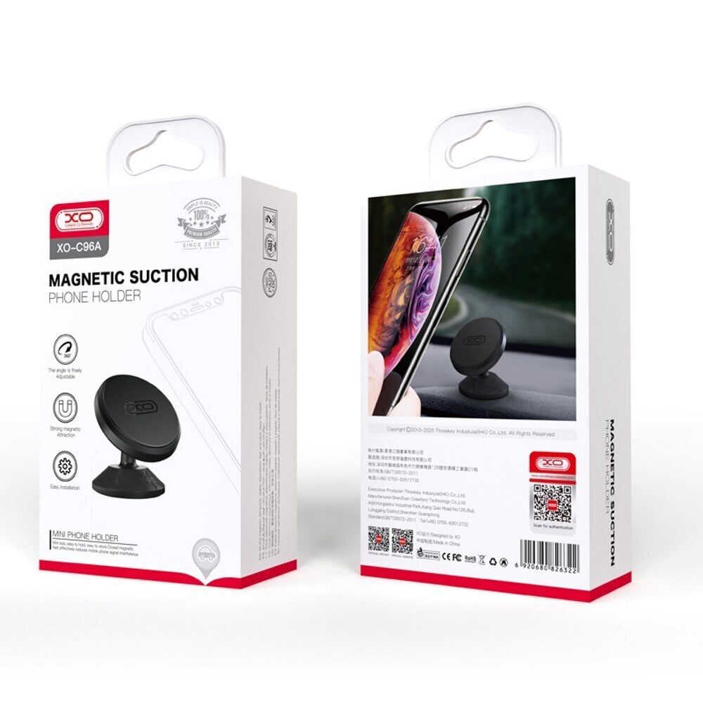 XO car holder C96A magnet black glued hind ja info | Mobiiltelefonide hoidjad | kaup24.ee