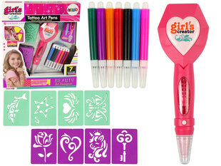 Laste tätoveeringute komplekt koos pliiatsitega hind ja info | Tüdrukute mänguasjad | kaup24.ee
