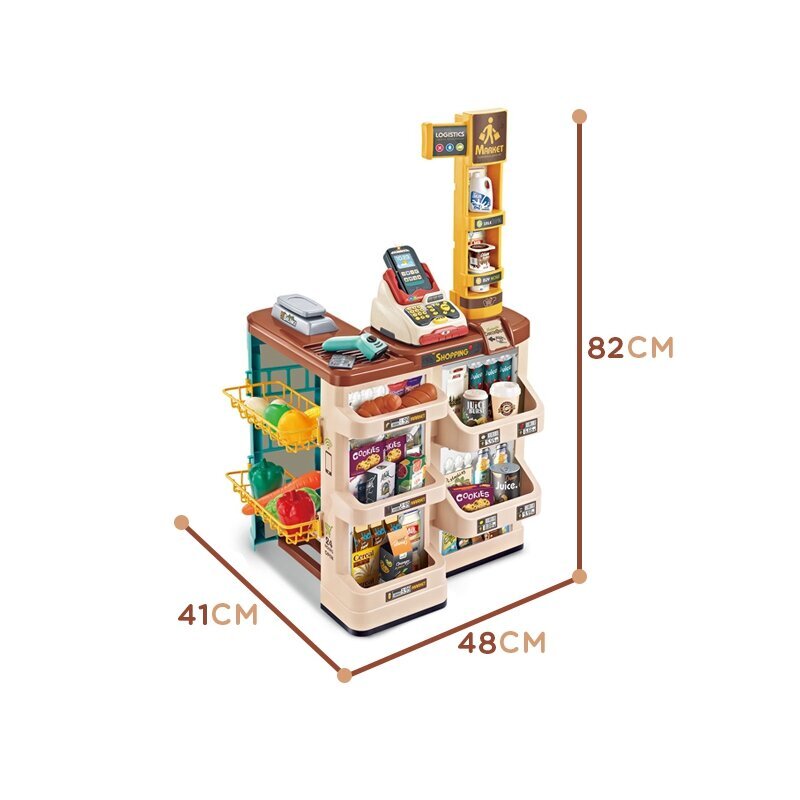 Kauplus koos käru ja muude tarvikutega цена и информация | Arendavad mänguasjad | kaup24.ee