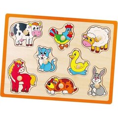 Puidust puzzle - Loomad цена и информация | Игрушки для малышей | kaup24.ee