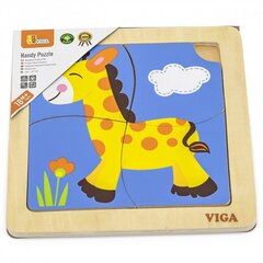 Деревянный пазл Viga, жираф цена и информация | Пазлы | kaup24.ee