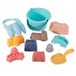 Liivakasti mänguasjakomplekt ämbris, 11 tk hind ja info | Liivakastid, liiv ja mänguasjad | kaup24.ee
