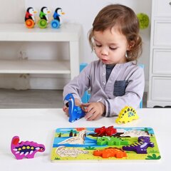 Пазл - Динозавры, 7 деталей цена и информация | Игрушки для малышей | kaup24.ee
