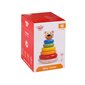 Värviline puidust püramiid - Teddy Bear цена и информация | Imikute mänguasjad | kaup24.ee