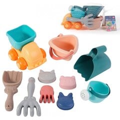 Набор игрушек для песка с машиной, 10 шт цена и информация | Песочницы, песок | kaup24.ee
