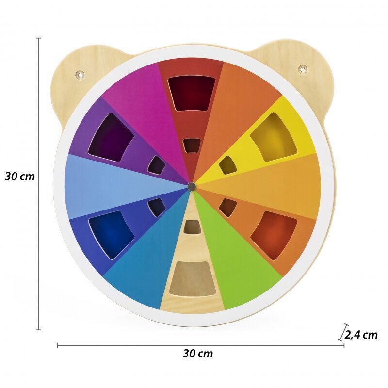 Puidust seinaplaat VIGA, karupea pea koos värvipaletiga hind ja info | Arendavad mänguasjad | kaup24.ee