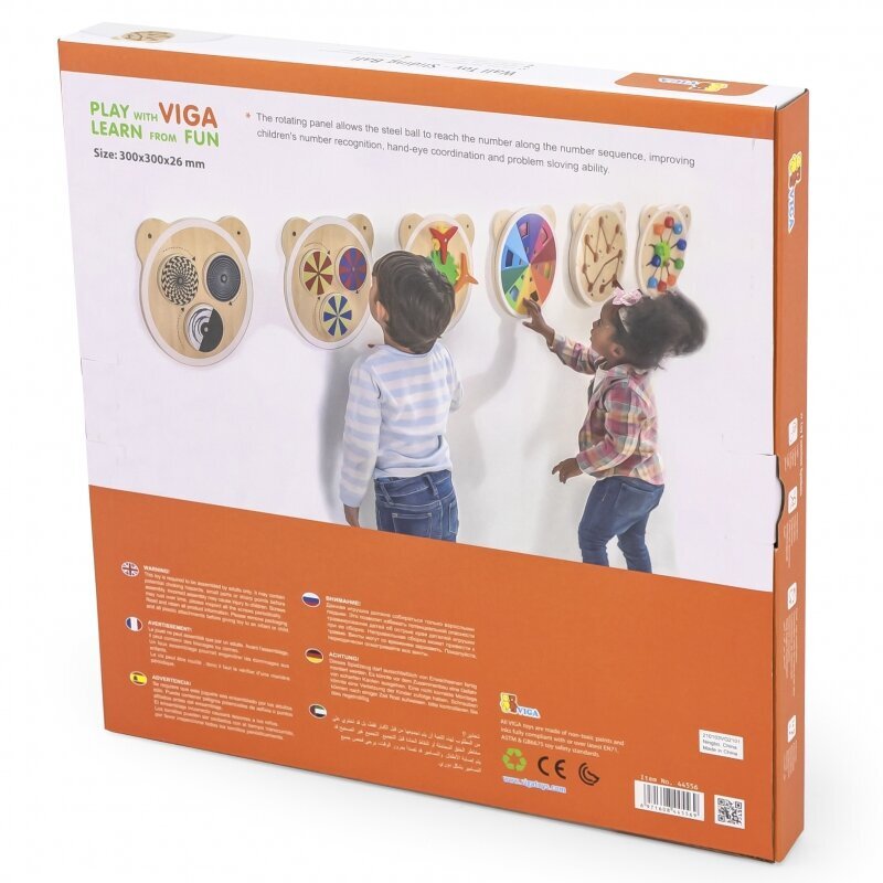 Puidust seinaplaat VIGA, karu pea koos labürindiga hind ja info | Arendavad mänguasjad | kaup24.ee