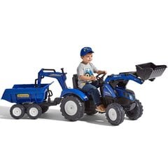 Traktor koos labida ja haagisega, sinine цена и информация | Игрушки для мальчиков | kaup24.ee