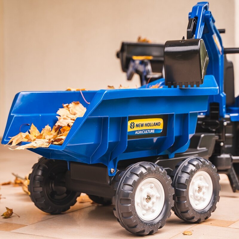 Traktor koos labida ja haagisega, sinine цена и информация | Poiste mänguasjad | kaup24.ee