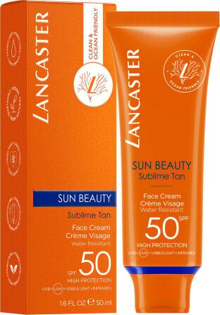Lancaster Sun Beauty Face Cream SPF50 - Näo päikesekaitsekreem 50ml hind ja info | Päikesekreemid | kaup24.ee