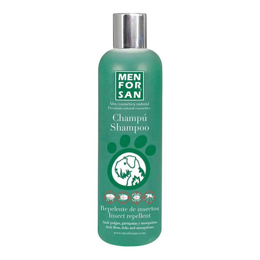 Koduloomade šampoon Menforsan Koer Putukatõrjevahend (300 ml) hind ja info | Hooldusvahendid loomadele | kaup24.ee
