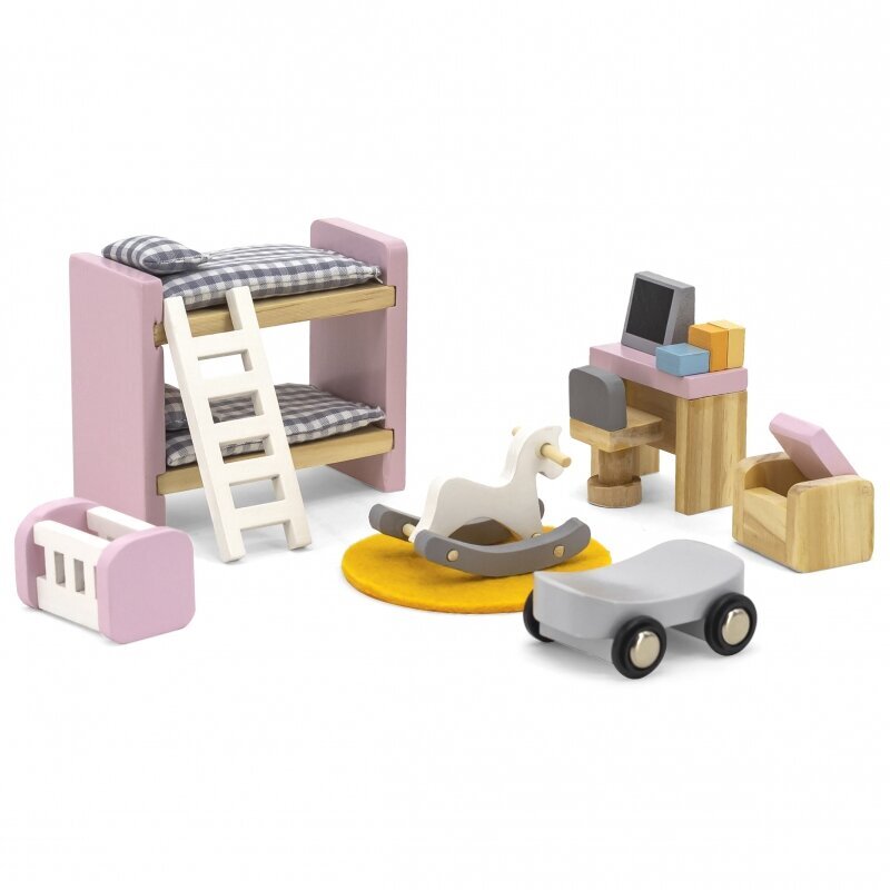 Mööblikomplekt nukumaja jaoks VIGA PolarB, lastetuba hind ja info | Tüdrukute mänguasjad | kaup24.ee