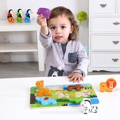 3D puidust puzzle loomad hind ja info | Imikute mänguasjad | kaup24.ee