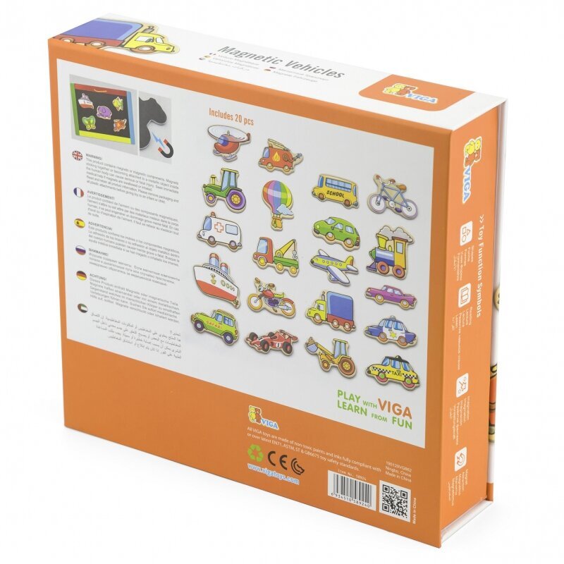 Puidust magnetiline sõidukipuzzle hind ja info | Imikute mänguasjad | kaup24.ee