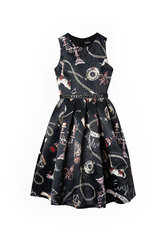 Платье из сатина с модным авторским рисунком и съемным поясом для девочек Gulliver цена и информация | Платья для девочек | kaup24.ee