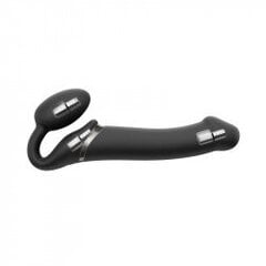 Strap On Me Black Vibrating Bendable Strap-on цена и информация | БДСМ и фетиш | kaup24.ee