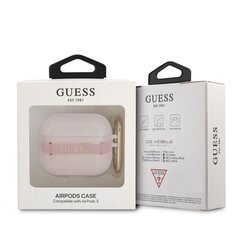 Guess TPU AirPods 3 Pink hind ja info | Kõrvaklappide tarvikud | kaup24.ee