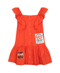 Tüdrukute puuvillane sarafan Gulliver, oranž hind ja info | Tüdrukute kleidid | kaup24.ee
