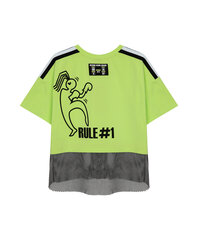 Футболка составная салатово-серая для девочек Gulliver цена и информация | Рубашки для девочек | kaup24.ee