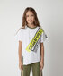 Tüdrukute T-särk trükiga Gulliver, valge цена и информация | Tüdrukute särgid | kaup24.ee