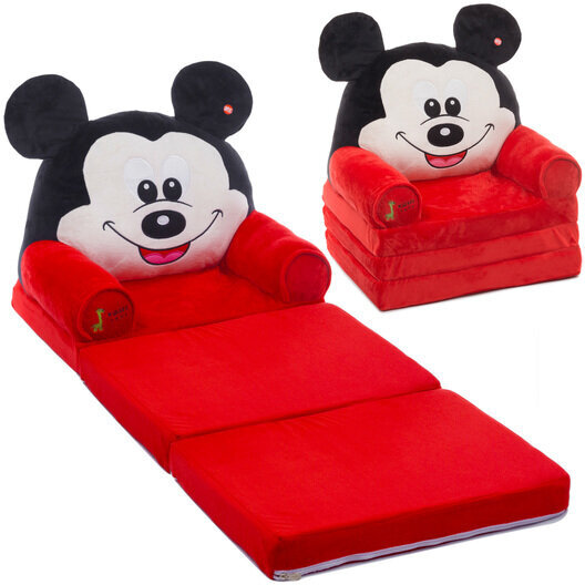 Suur kokkupandav tugitool, Mickey Mouse hind ja info | Lastetoa kott-toolid, tugitoolid ja tumbad | kaup24.ee