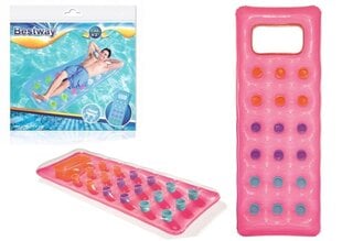 Bestway täispuhutav ujumismadrats 188 x 71 cm, roosa hind ja info | Täispuhutavad veemänguasjad ja ujumistarbed | kaup24.ee