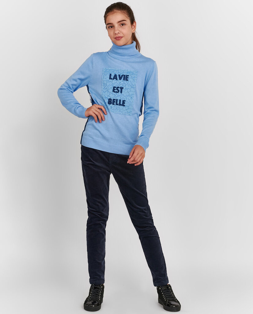 Tüdrukute kootud džemper pitsiga Gulliver hind ja info | Tüdrukute kampsunid, vestid ja jakid | kaup24.ee