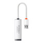 Adapter Baseus Lite Series USB to RJ45 network, 100Mbps (white) цена и информация | USB jagajad, adapterid | kaup24.ee