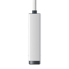 Adapter Baseus Lite Series USB-C to RJ45 network, 100Mbps (white) hind ja info | USB jagajad, adapterid | kaup24.ee