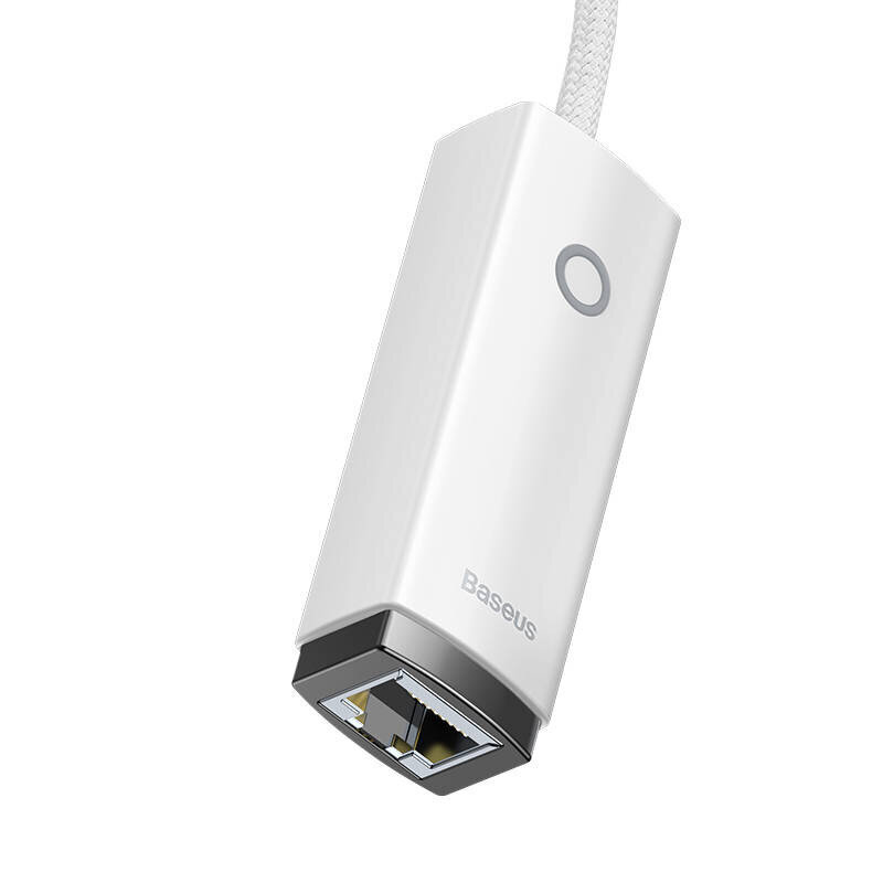 Adapter Baseus Lite Series USB to RJ45 network (white) цена и информация | USB jagajad, adapterid | kaup24.ee