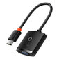 Adapter Baseus Lite Series HDMI to VGA, without audio (black) hind ja info | USB jagajad, adapterid | kaup24.ee