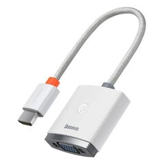 Adapter Baseus Lite Series HDMI to VGA, without audio (white) hind ja info | USB jagajad, adapterid | kaup24.ee