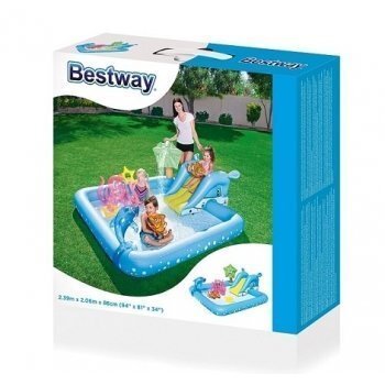 Täispuhutav mänguväljak - Bestway akvaarium, 239 x 206 x 86 cm hind ja info | Täispuhutavad veemänguasjad ja ujumistarbed | kaup24.ee
