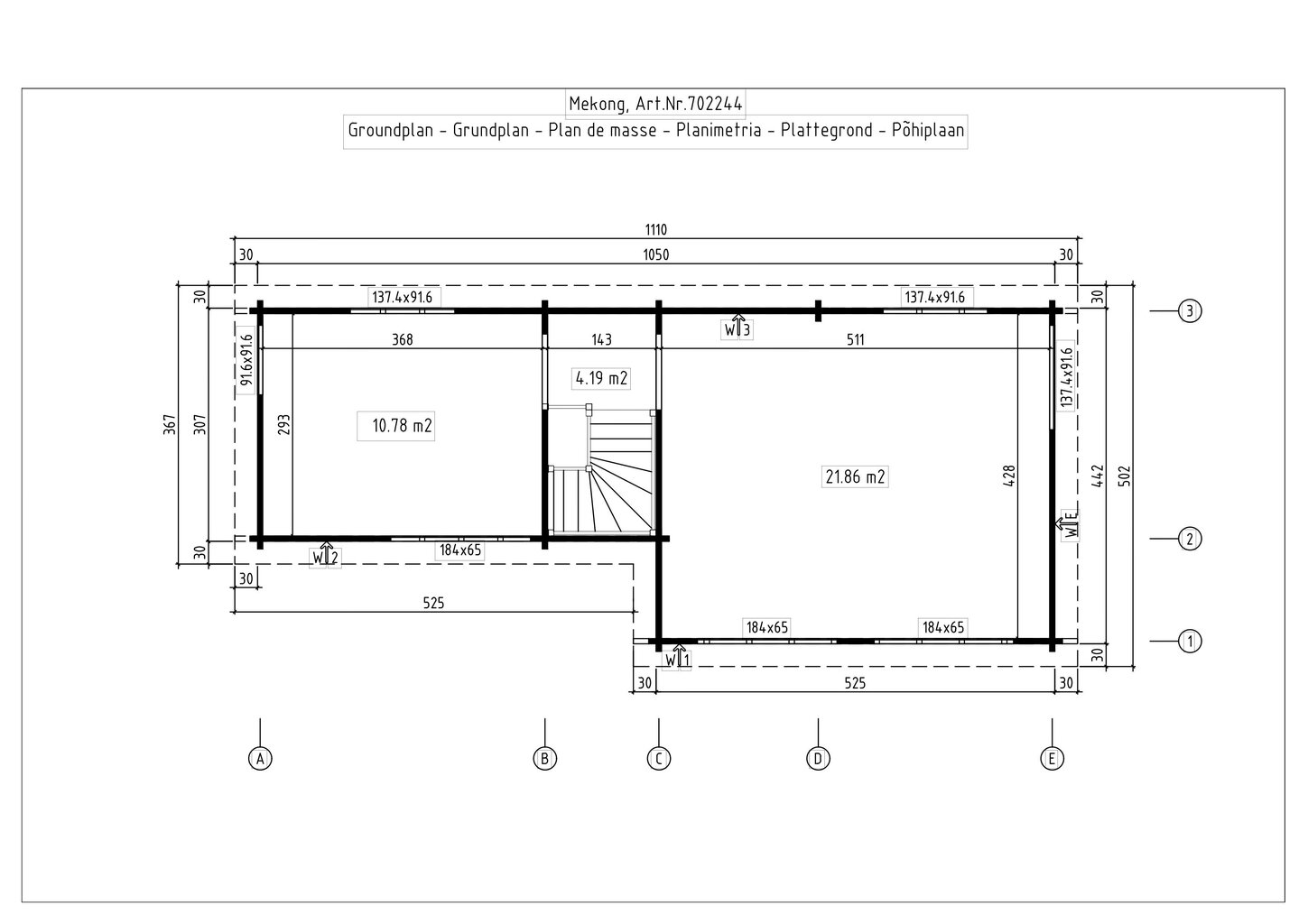 Suvemaja Mekon 66,8 m² 5 toa, köögi, WC ja pesuruumiga hind ja info | Kuurid ja aiamajad | kaup24.ee