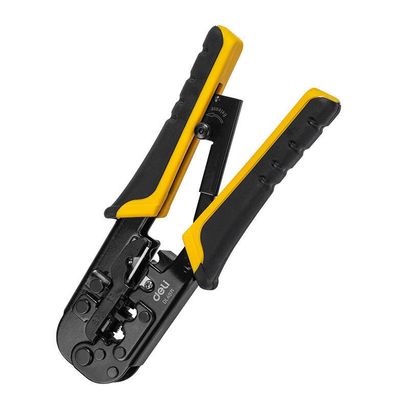 Deli Tools EDL4971 Ethernet Connector Crimping Pliers, 4/6/8P, RJ45/RJ14/RJ12/RJ9 hind ja info | Käsitööriistad | kaup24.ee