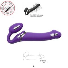 Rihm mulle - rihmadeta vibreeriv rihmaga dildo - suurus m - lilla hind ja info | Vibraatorid | kaup24.ee