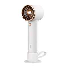 Baseus Flyer Turbine portable hand fan + Lightning cable (white) цена и информация | Вентиляторы | kaup24.ee