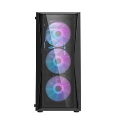 Darkflash DK352 Plus Computer Case with 4 fans (Black) hind ja info | Arvutikorpused | kaup24.ee