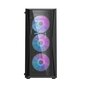 Darkflash DK352 Plus Computer Case with 4 fans (Black) цена и информация | Arvutikorpused | kaup24.ee