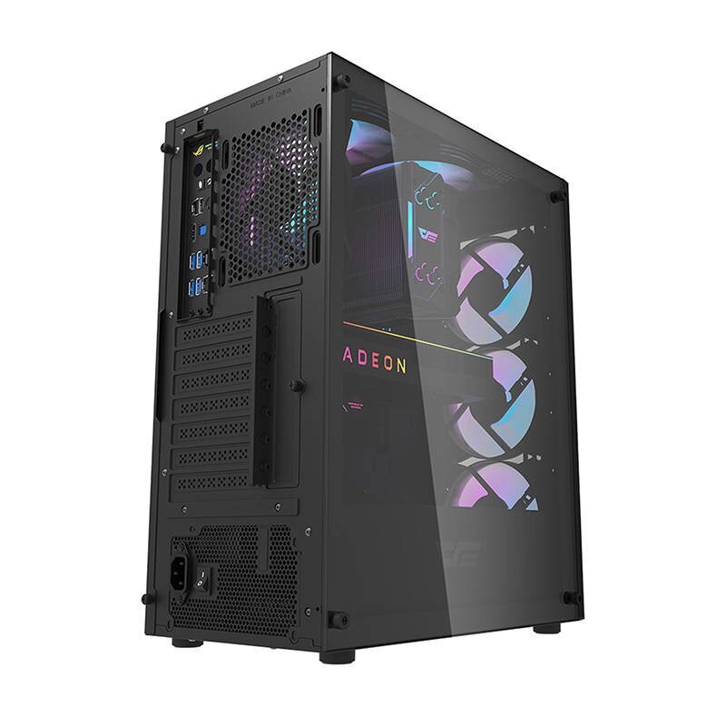 Darkflash DK352 Plus Computer Case with 4 fans (Black) цена и информация | Arvutikorpused | kaup24.ee