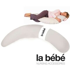 Дополнительный чехол [наволочка] для подковки La Bebe™ Moon Maternity Pillow Cover Art.15748 Light Grey Satin  цена и информация | Подушки для кормления | kaup24.ee