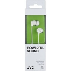 Вставные наушники JVC HA-FX10-W, белые цена и информация | Наушники | kaup24.ee