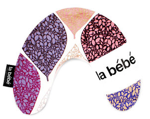 Подкова для сна, кормления малыша La Bebe™ Mimi Nursing Cotton Pillow Art.35602 Deco Purple 19x46cм цена и информация | Детское постельное бельё | kaup24.ee