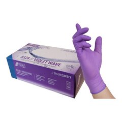 Нитрас нитриловые перчатки Wave фиолетовый, S размер, 100 шт. цена и информация | Аптечки | kaup24.ee