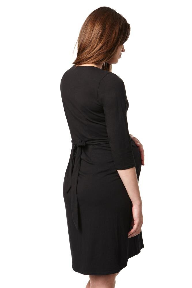 La Bebe™ Nursing Cotton Dress Donna Art.38397 Eclipse Black Maternity/Nursing Dress hind ja info | Öösärgid, pidžaamad | kaup24.ee