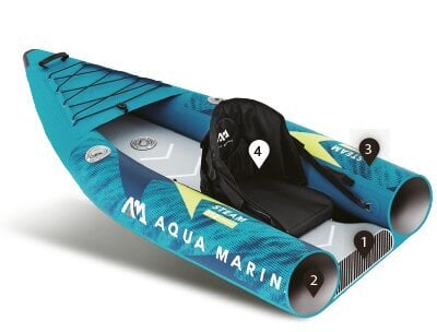 Täispuhutav kajak Aqua Marina Steam-412, (412 cm) hind ja info | Paadid ja süstad | kaup24.ee